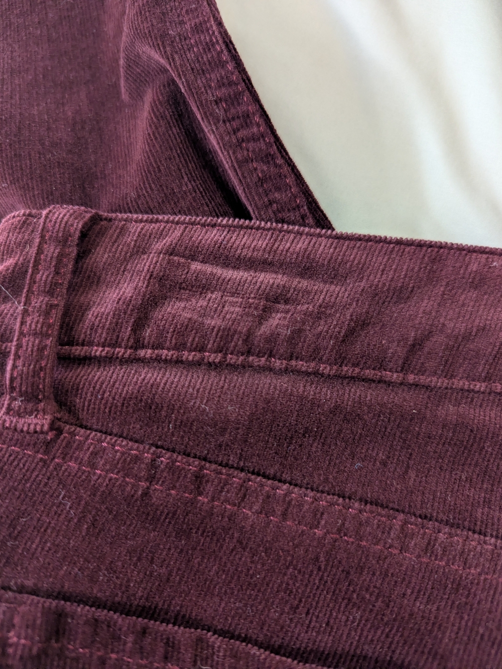 Talbots Flawless Five Pocket Burgundy Straight Leg Corduroy Pants 6 Petite - Picture 9 of 9